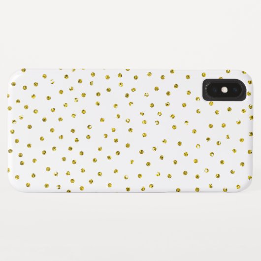 Glitter Gold confetti, verwisselbare achtergrondkl Case-Mate iPhone Case (Achterkant (horizontaal))