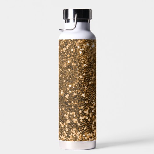 Glitter Gold Copper Waterfles (Rechts)