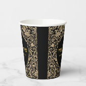 Glitter Gold Custom Purim Party Papieren Bekers (Links)