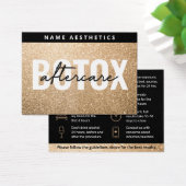 Glitter Gold Dermal Filler Aftercare Kaart (Bureau)