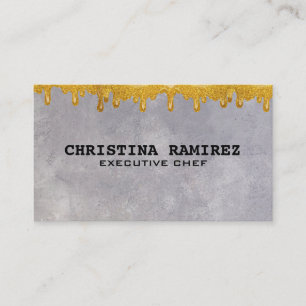 Glitter Gold Drip Textielachtergrond Visitekaartje