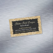 Glitter Gold Elegance Magnetisch Visitekaartje (Voorbeeld)