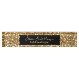 Glitter Gold Elegance Naambordje