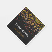 Glitter Gold en Sinaasappel Servet (Hoek)