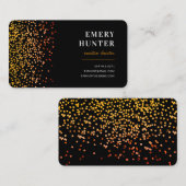 Glitter Gold en Sinaasappel Visitekaartje (Voorkant / Achterkant)