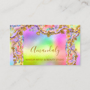 Glitter Gold Event Planner Mode Holographic Bu Visitekaartje