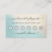 Glitter Gold Eyelash Extension Loyalty Business Visitekaartje (Achterkant)