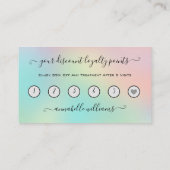 Glitter Gold Eyelash Extension Loyalty Visitekaartje (Achterkant)