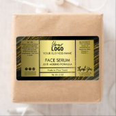 Glitter Gold Face Hair Serum Label (Insitu)