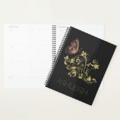 Glitter Gold Flourish Butterfly - Aangepast Planner (Display)