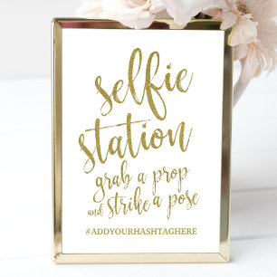 Glitter Gold-gecertificeerd Selfie-station Kaart