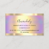 Glitter Gold-gefrituurde harde schijf Visitekaartje (Achterkant)