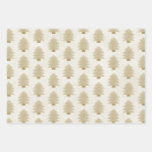 Glitter Gold Glam kerstbomen Inpakpapier Vel (Voorkant 2)