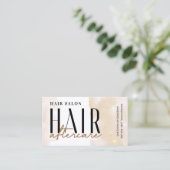 Glitter Gold Hair Aftercare Instruction Card Visitekaartje (Staand voorkant)