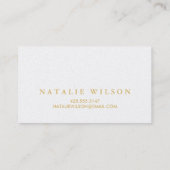 Glitter Gold Hallo Calling Card Contactkaartje (Achterkant)