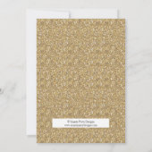 Glitter Gold Heart Arrow Baby shower Uitnodiging (Achterkant)