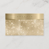Glitter Gold ID802, geborsteld metalen band Visitekaartje (Voorkant)