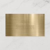 Glitter Gold ID802, geborsteld metalen band Visitekaartje (Achterkant)