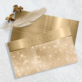 Glitter Gold ID802, geborsteld metalen band Visitekaartje