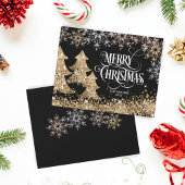 Glitter Gold Kerstmis - Merry Kerstmis Kaart