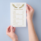 Glitter Gold Lashes Eyelash-prijslijst Flyer (Hand)
