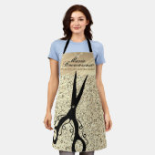 Glitter Gold Luxury Scissor snijster Schort (Gedragen)