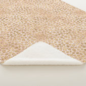 Glitter Gold Peach-kleepafdruk Sherpa Deken (3/4)