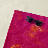 Glitter Gold Pink Girly Sparkle Strandlaken (In situ)