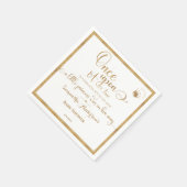 Glitter Gold Princess Once Upon A Time Baby shower Servet (Hoek)