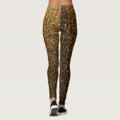 Glitter Gold Rave Love Leggings (Achterkant)