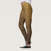 Glitter Gold Rave Love Leggings (Links)