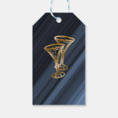 Glitter & Gold Red Party Ballonnen Dank je wel Cadeaulabel (Achterkant)