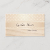 Glitter Gold Sandy Sparkle Event Planner Visitekaartje (Voorkant)