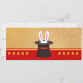 Glitter Gold show verjaardagstaart Kaart (Achterkant)