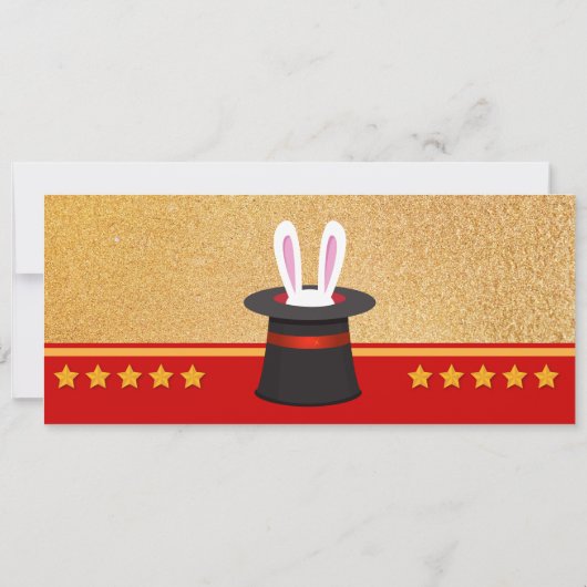 Glitter Gold show verjaardagstaart Kaart (Achterkant)