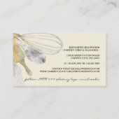 Glitter Gold Silver Pastry bakkerij ivoor Visitekaartje (Achterkant)