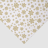 Glitter Gold Snowflakes op wit Tissuepapier (Detail)
