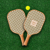 Glitter Gold Stars Aangepaste naam Pickleball Paddle