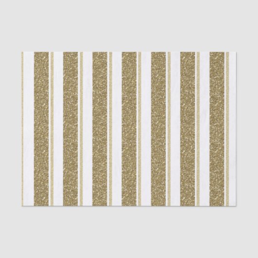 Glitter Gold Stripes - Pas de achtergrondkleur aan Tissuepapier (Voorkant)