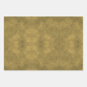 Glitter Gold Tropical Monstera Waterverf Patroon Inpakpapier Vel (Voorkant)