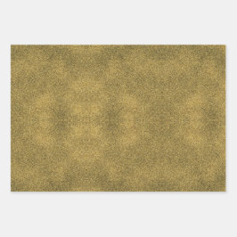 Glitter Gold Tropical Monstera Waterverf Patroon Inpakpapier Vel