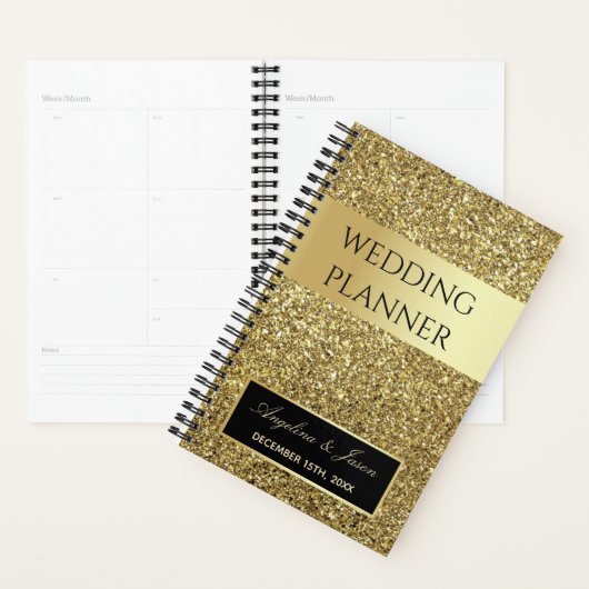 Glitter Gold Wedding Planner (Display)