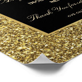 Glitter Gold Welcome Wedding Poster (Hoek)