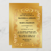 Glitter Golden Kaart (Voorkant / Achterkant)