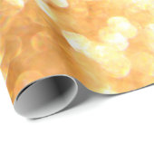 Glitter golden lights cadeaupapier (Rol Hoek)