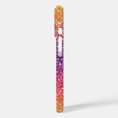 Glitter Golden Paarse Ombre Case-Mate iPhone Case (Achterkant / Links)