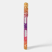 Glitter Golden Paarse Ombre Case-Mate iPhone Case (Achterkant / Rechts)