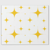 Glitter Golden Star Wrapping Paper Cadeaupapier (Vlak)