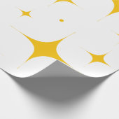 Glitter Golden Star Wrapping Paper Cadeaupapier (Hoek)
