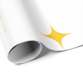 Glitter Golden Star Wrapping Paper Cadeaupapier (Rol Hoek)
